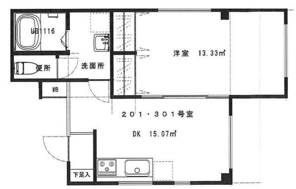 シャルム宮原の物件間取画像